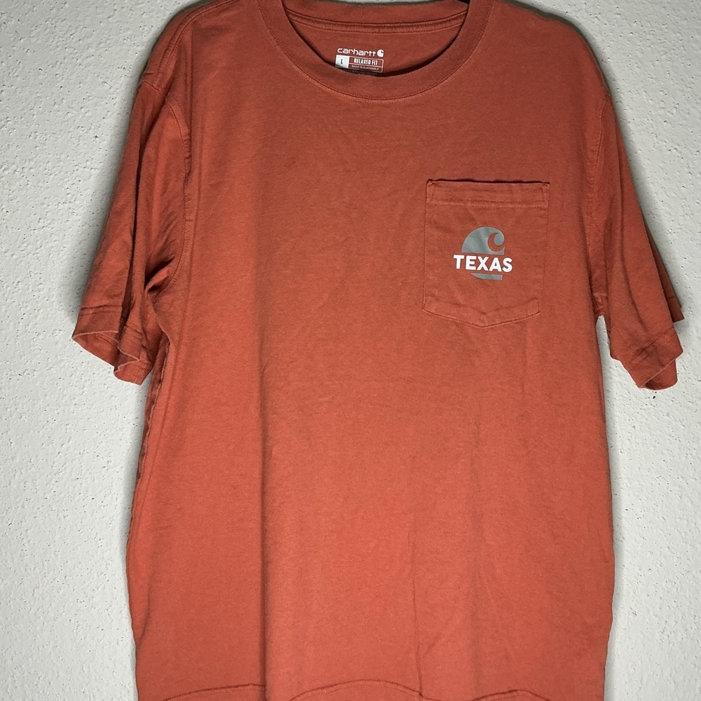 Carhartt Casual Orange Short Sleeve Tee with Graphic Detail - Picture 6 of 10